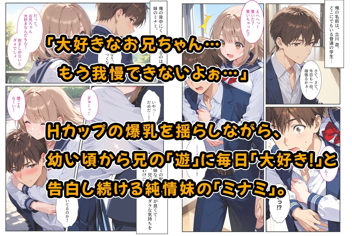 間違って媚薬を飲んで発情しちゃった爆乳妹が大好きな兄に中出しおねだりしてきた！