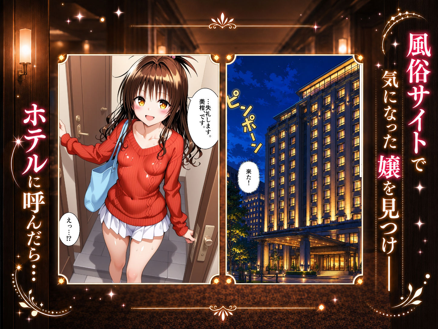 扉を開けたら美〇が立っていた
