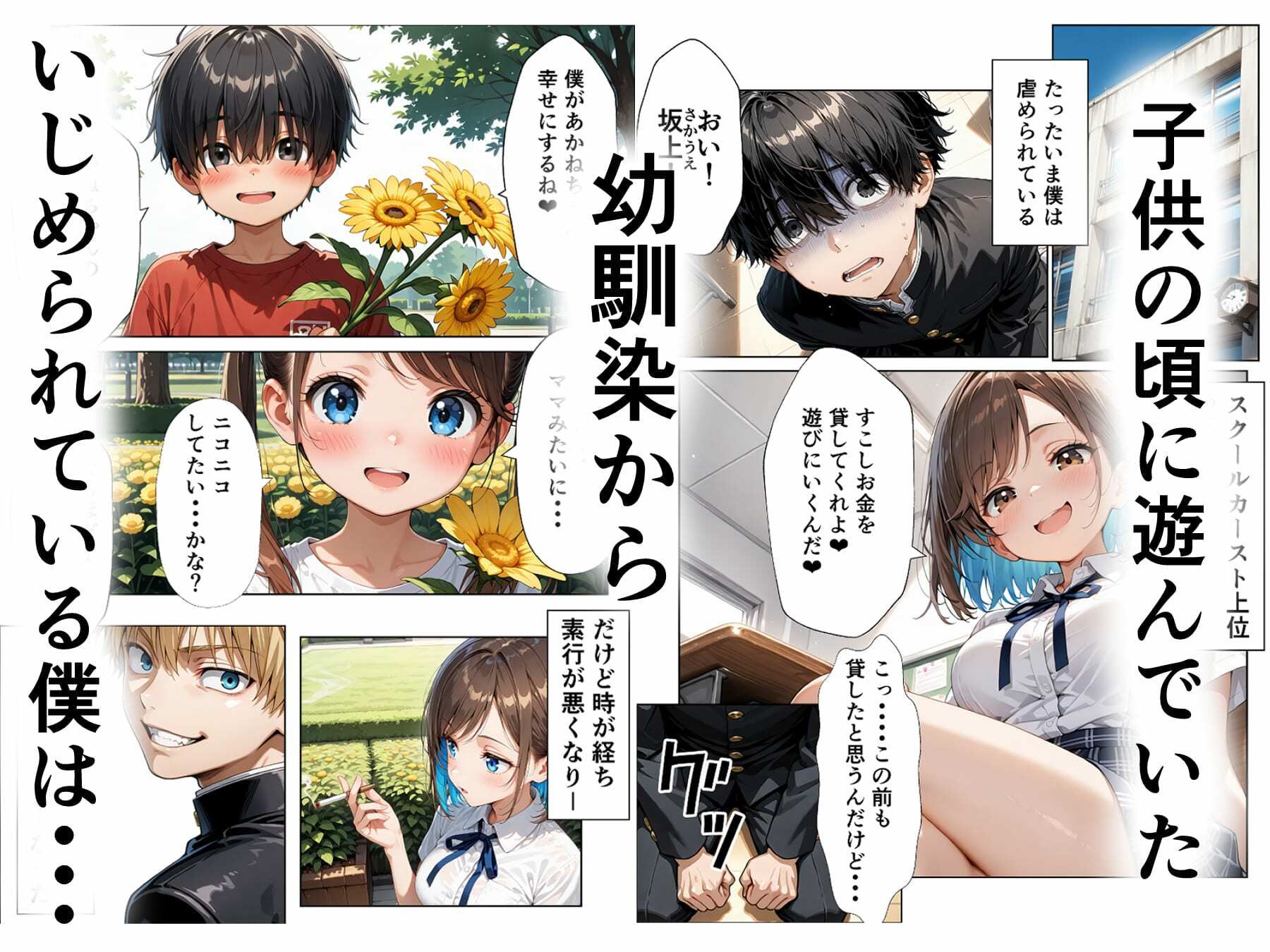学園排泄  幼馴染がいじめるので人格排泄して幸せになります
