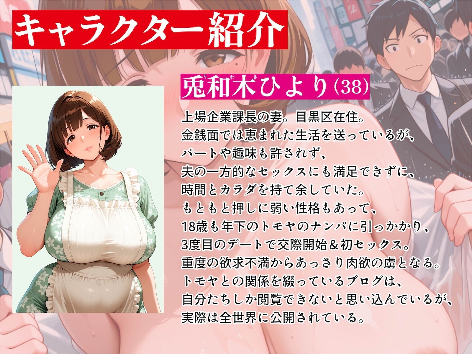 Kカップ人妻（38）、不倫露出で破滅確定