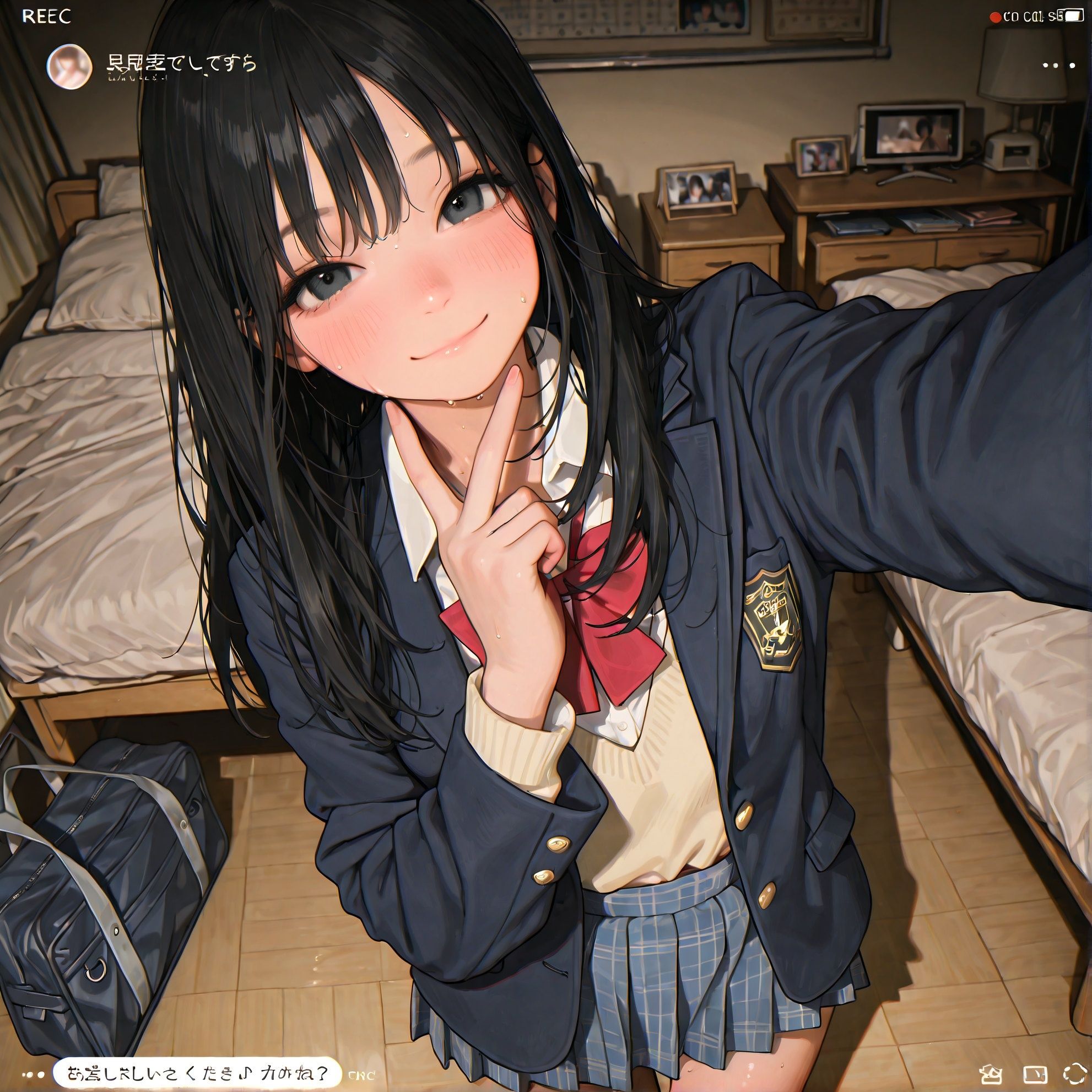 【500枚】えっちな配信をしていた 幼馴染JK
