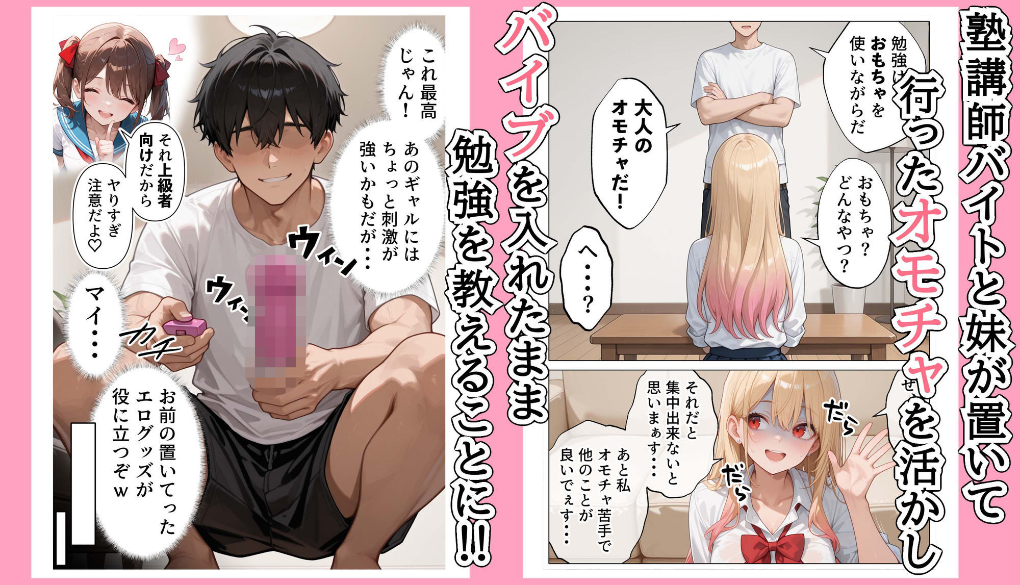 【続編:白ギャルJK2】ラブドール頼んだら、白ギャルJKが来た