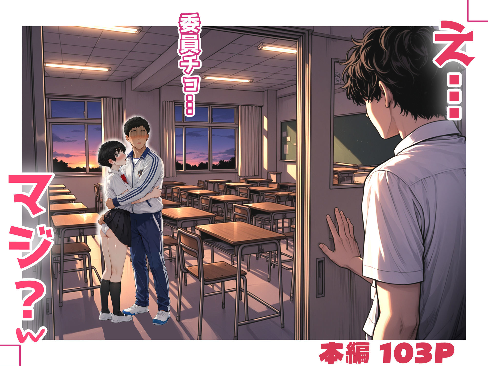真面目でうるさい委員チョ〜の弱みを握ったヤリチンが1カ月限定恋人ごっこでHまでもっていく話