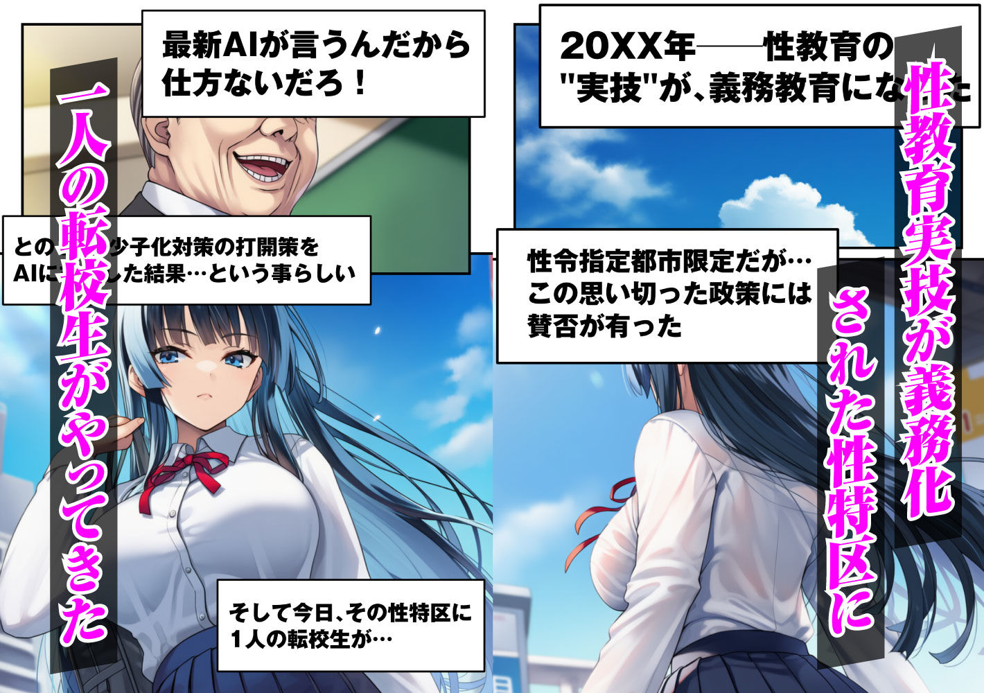 ずっと好きだった強気な俺の幼馴染が、セックス実習で目の前で堕とされた話〜性教育実技が義務化された世界〜