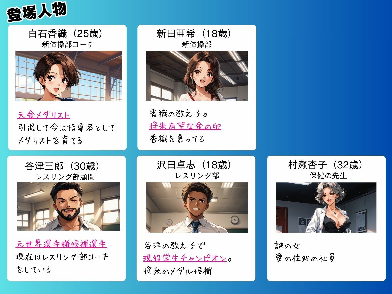 媚薬の海で溺れた妖精（新体操部）後編 〜教え子の前で牝堕ちした金メダリスト〜