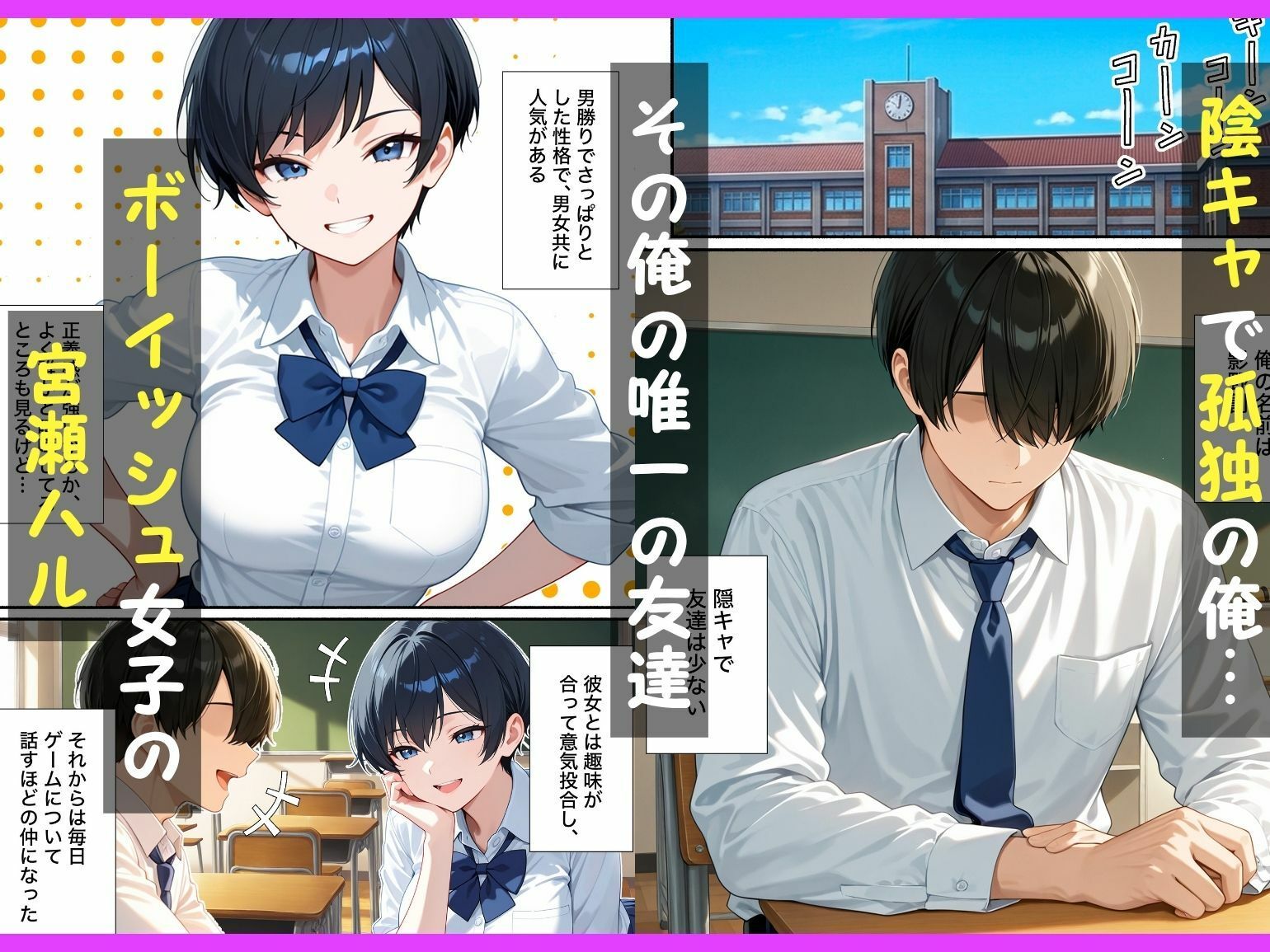 無自覚なボーイッシュ同級生が誘惑してくるから告白してイチャラブエッチした話