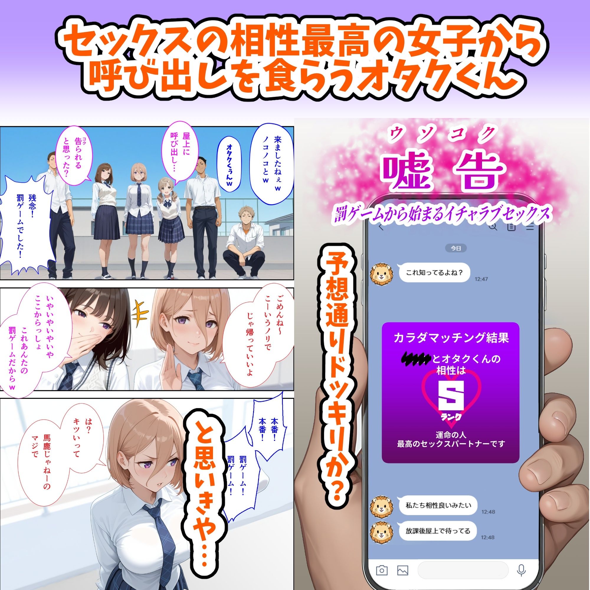 嘘告〜罰ゲームから始まるイチャラブセックス〜