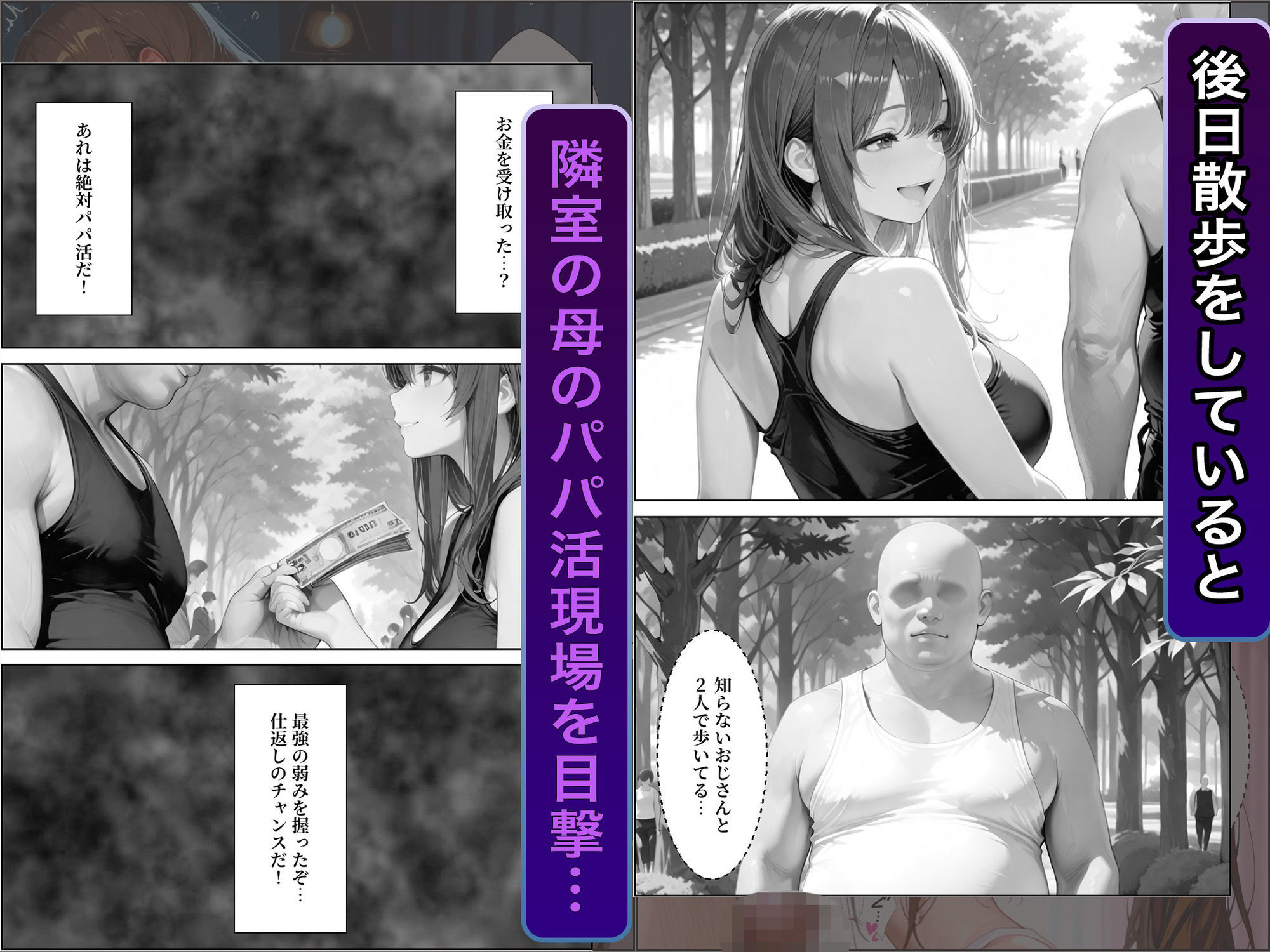 隣室に越してきた奇妙な母娘をデカチンで犯しまくった話