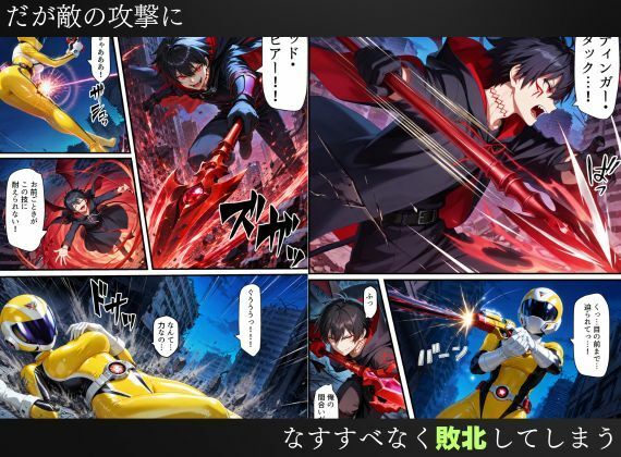戦隊イエロー吸血鬼堕ち〜悪堕ちした変身ヒロインは牙と翼を身につける〜