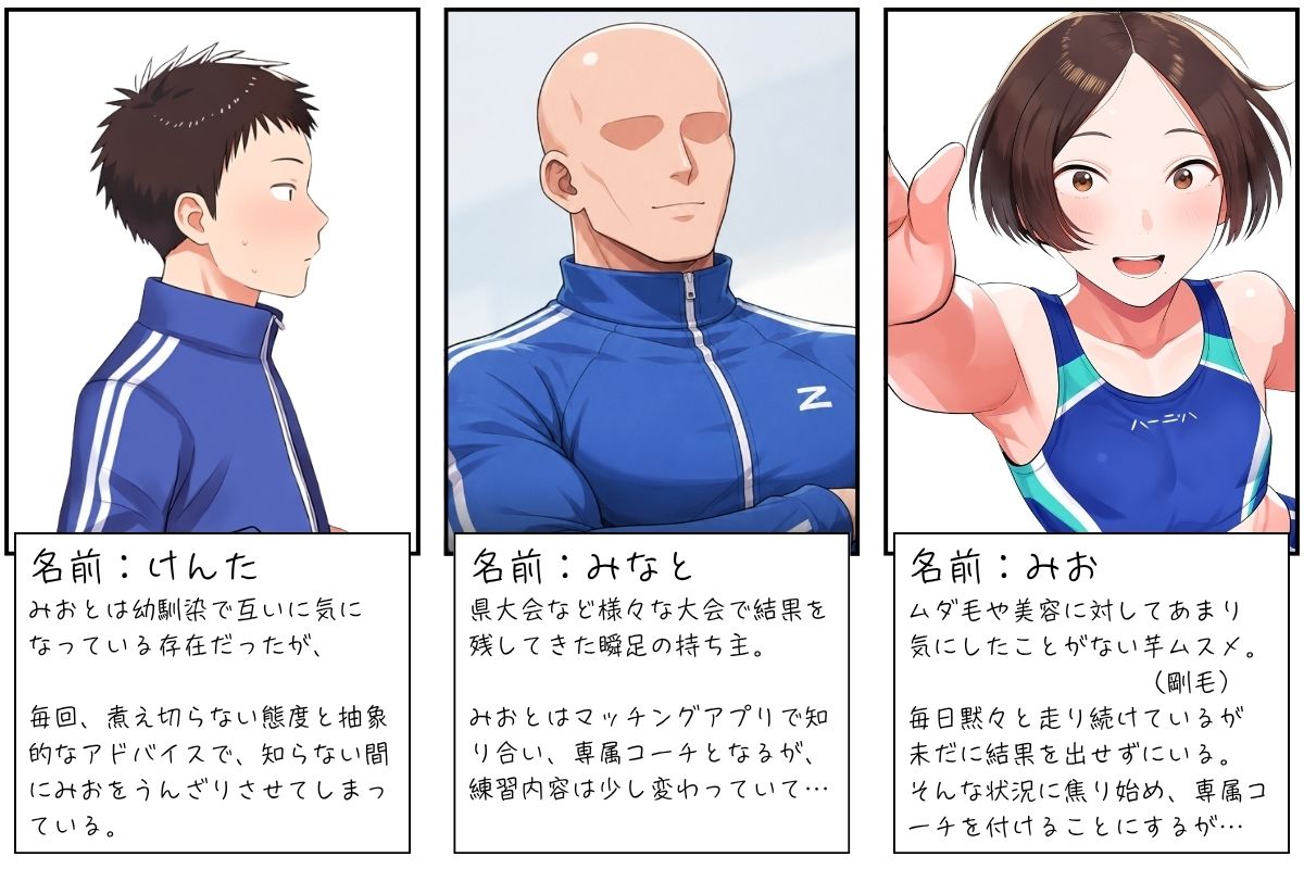 陸上部で1番地味な芋ムスメがコーチの個人レッスンで孕むまで