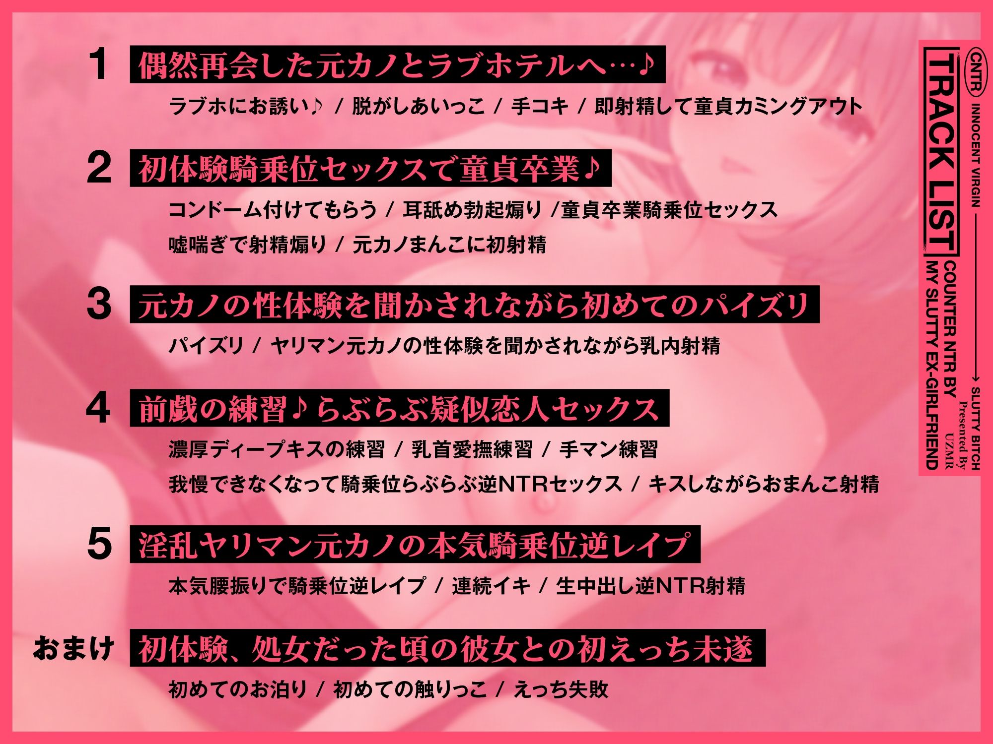 ヤリマン元カノ逆NTR。〜昔は地味処女だった元カノのエロエロ腰遣いで童貞卒業♪〜