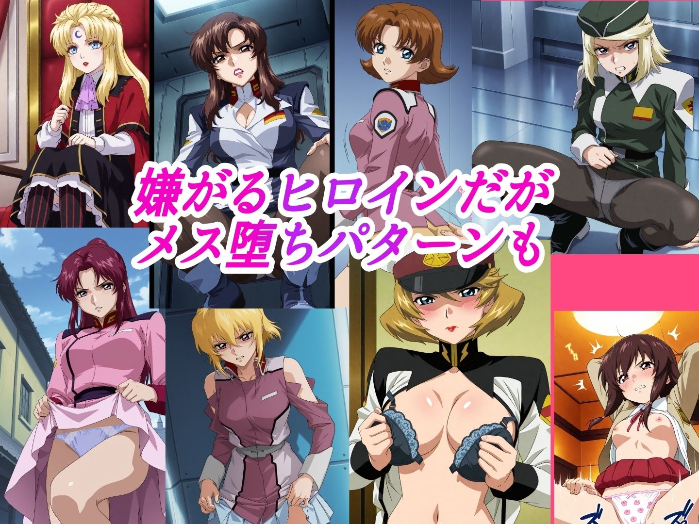（ガン●ムSE●D）嫌な顔されながらおパンツ見せて中出しセックスで孕ませたい