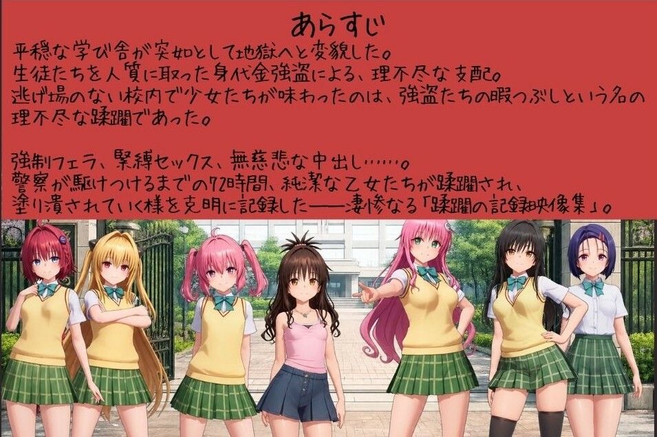 【4K高画質】To L〇VEる〜学校内レ●プ記録集〜【約45分7人収録！】