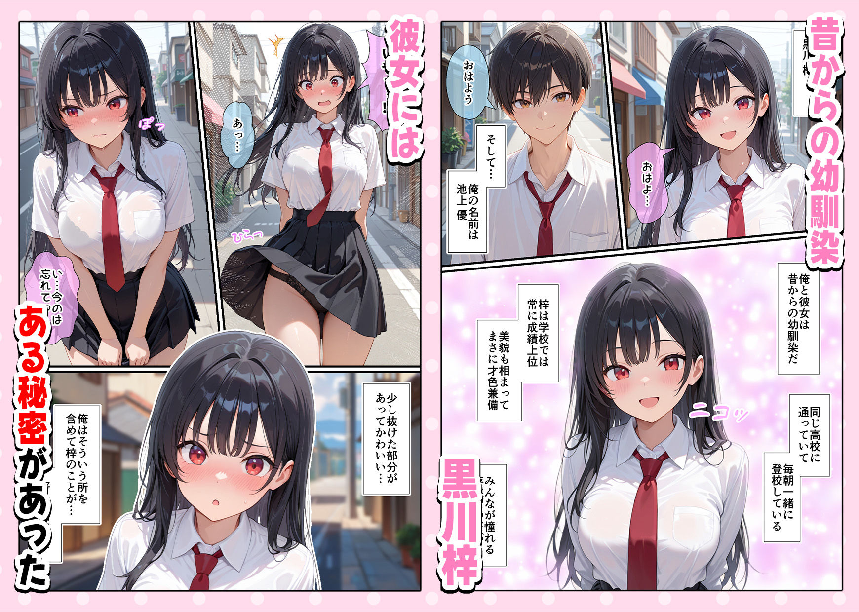 実はHな黒髪ちゃん 〜清楚だと思ったら実はドスケベだった幼馴染とイチャラブセックスしちゃう話〜