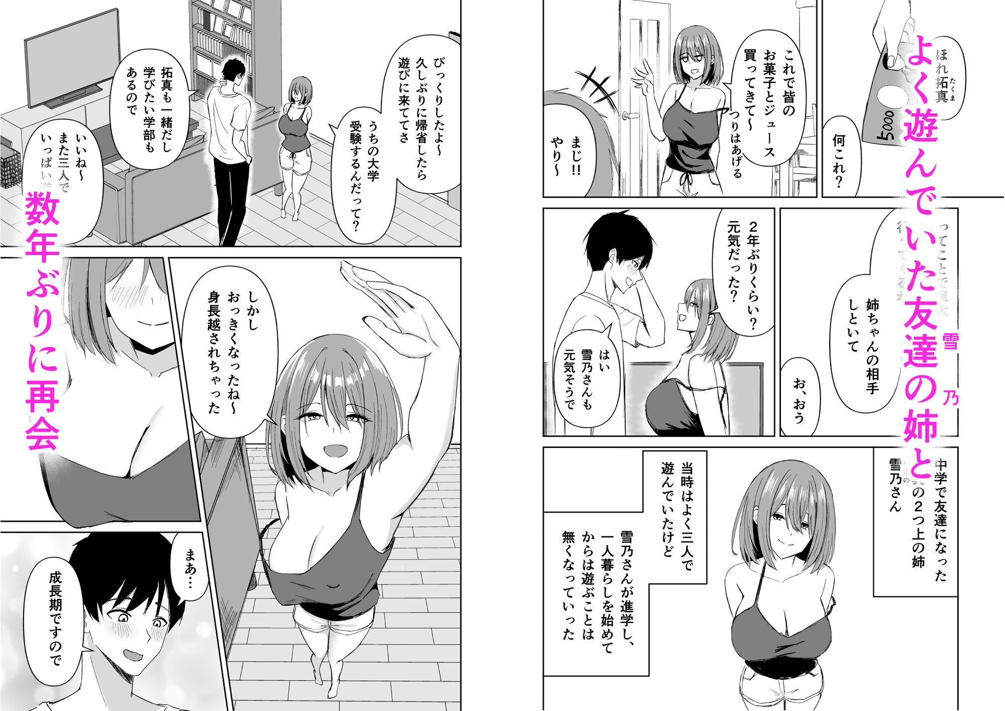 友達の姉とえっちな関係になる話
