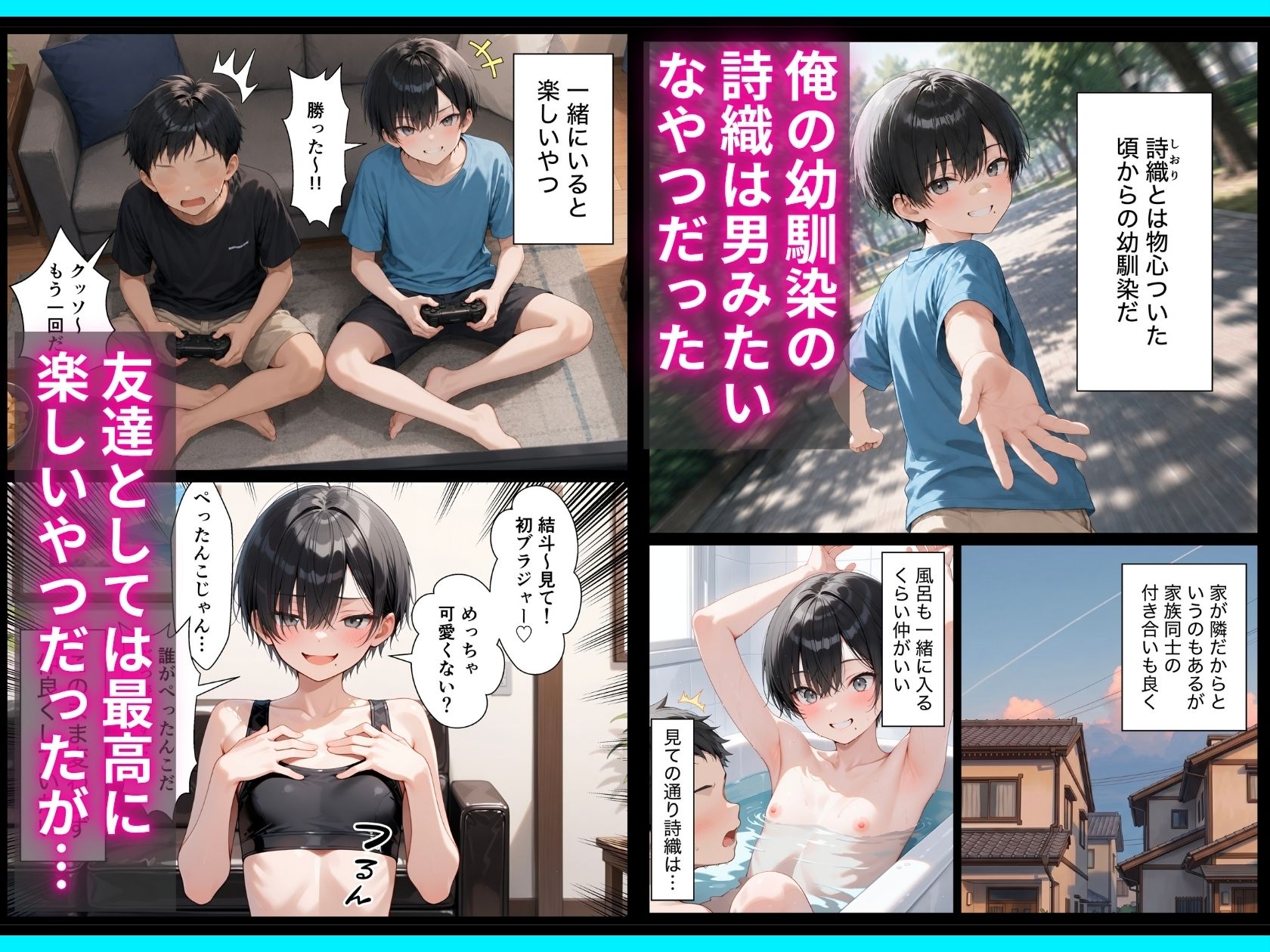 長身ボーイッシュ幼馴染との練習セックスは最高に気持ちいい  前編