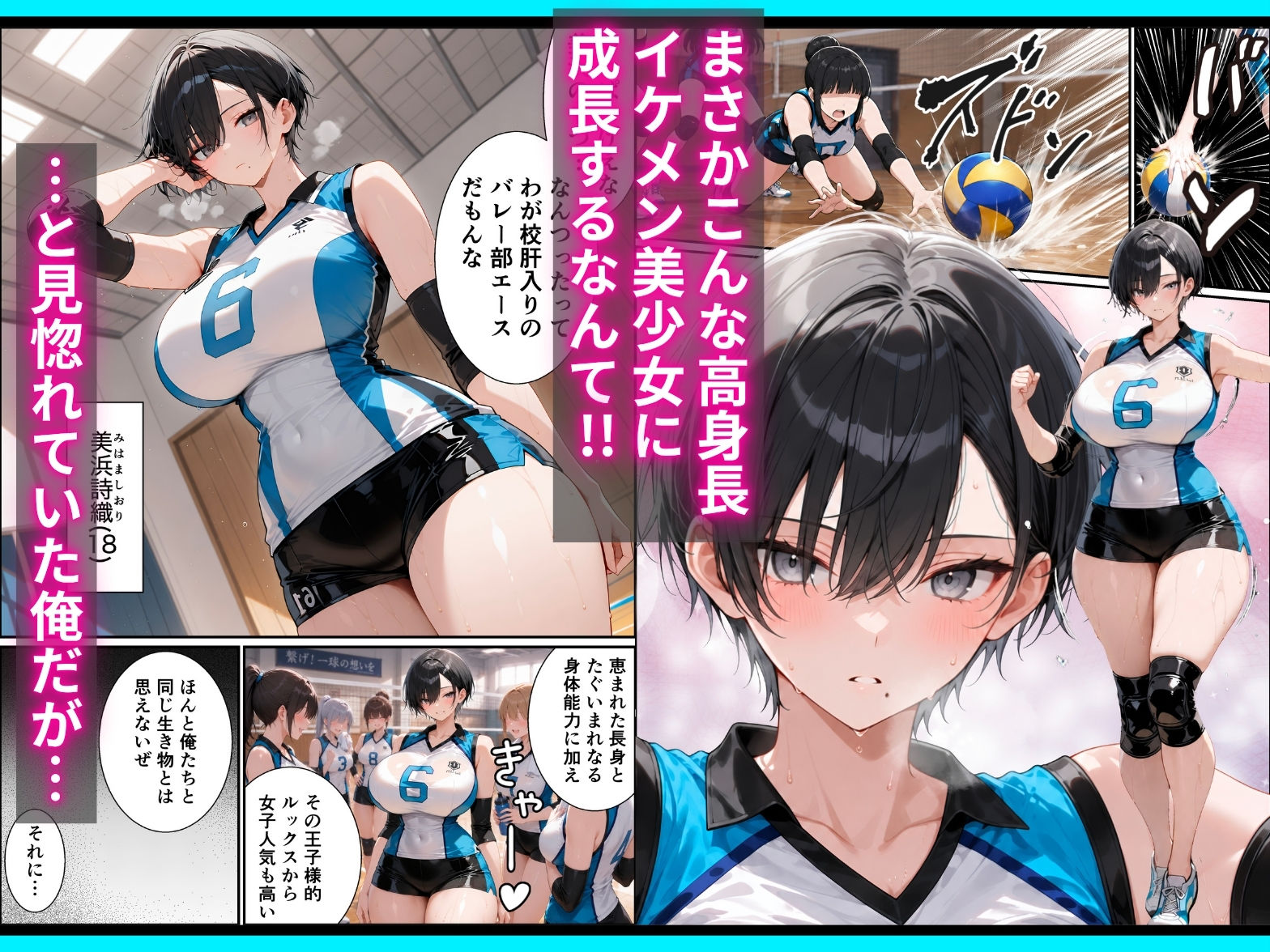 長身ボーイッシュ幼馴染との練習セックスは最高に気持ちいい  前編
