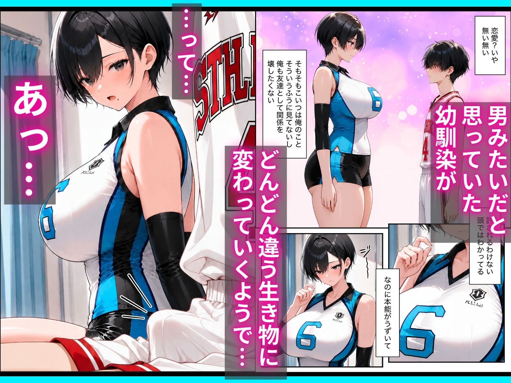 長身ボーイッシュ幼馴染との練習セックスは最高に気持ちいい  前編