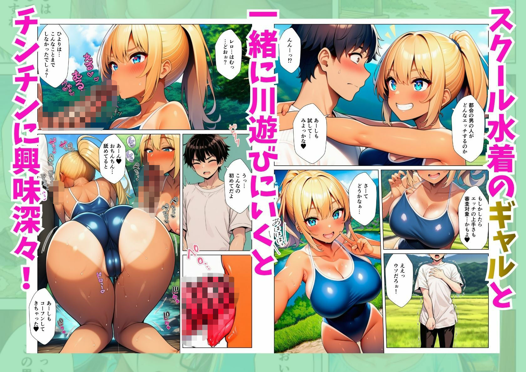 ド田舎にお試し移住したら女子校生が専属性処理係で淫乱ハーレム