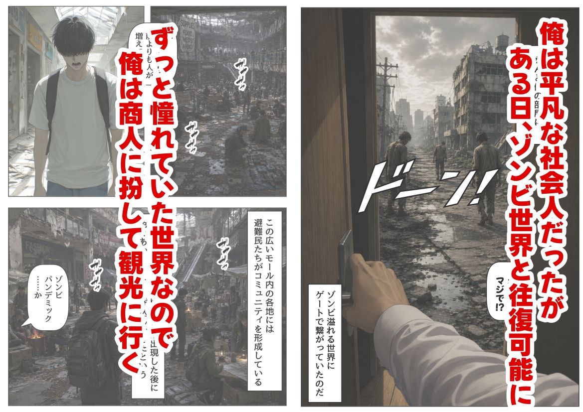 ゾンビ世界と往復チート  〜俺だけゾンビ世界を楽しくエッチに満喫する〜