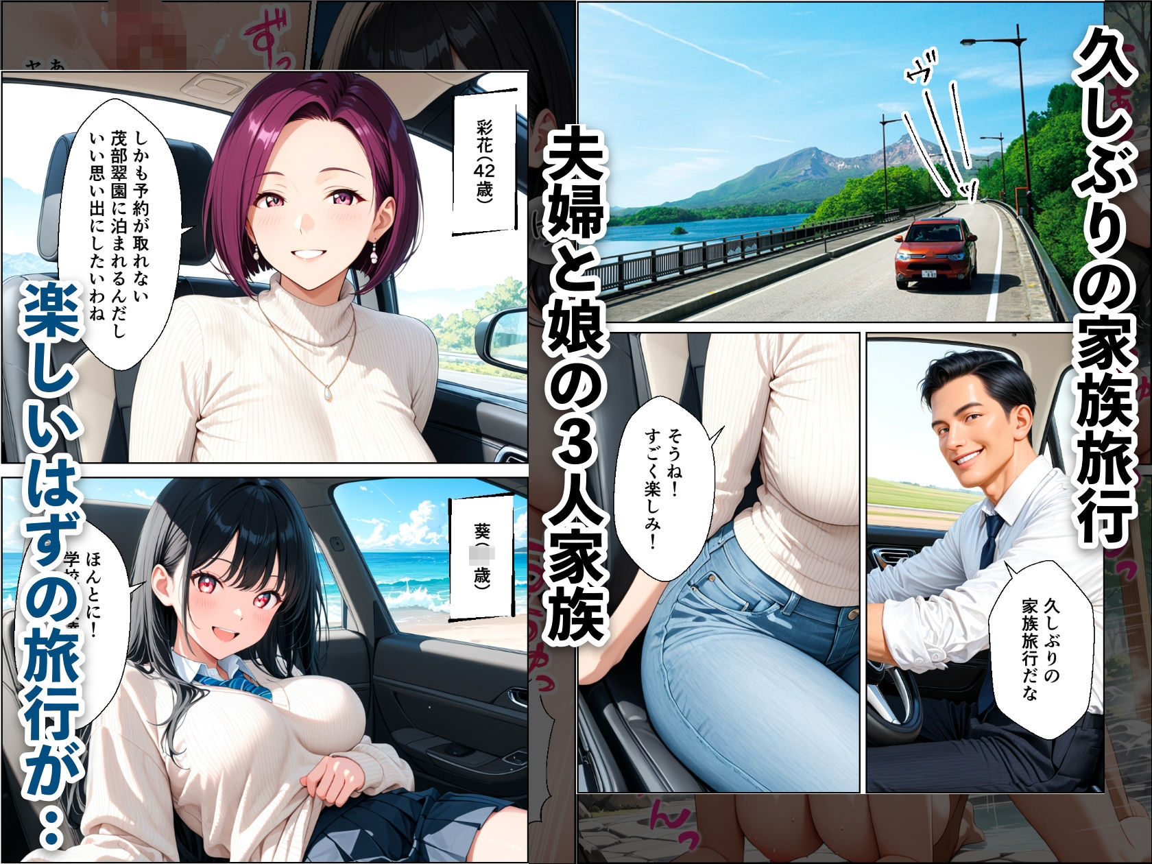 孕ませ温泉 〜元セフレの人妻と娘を堕とす温泉旅行〜