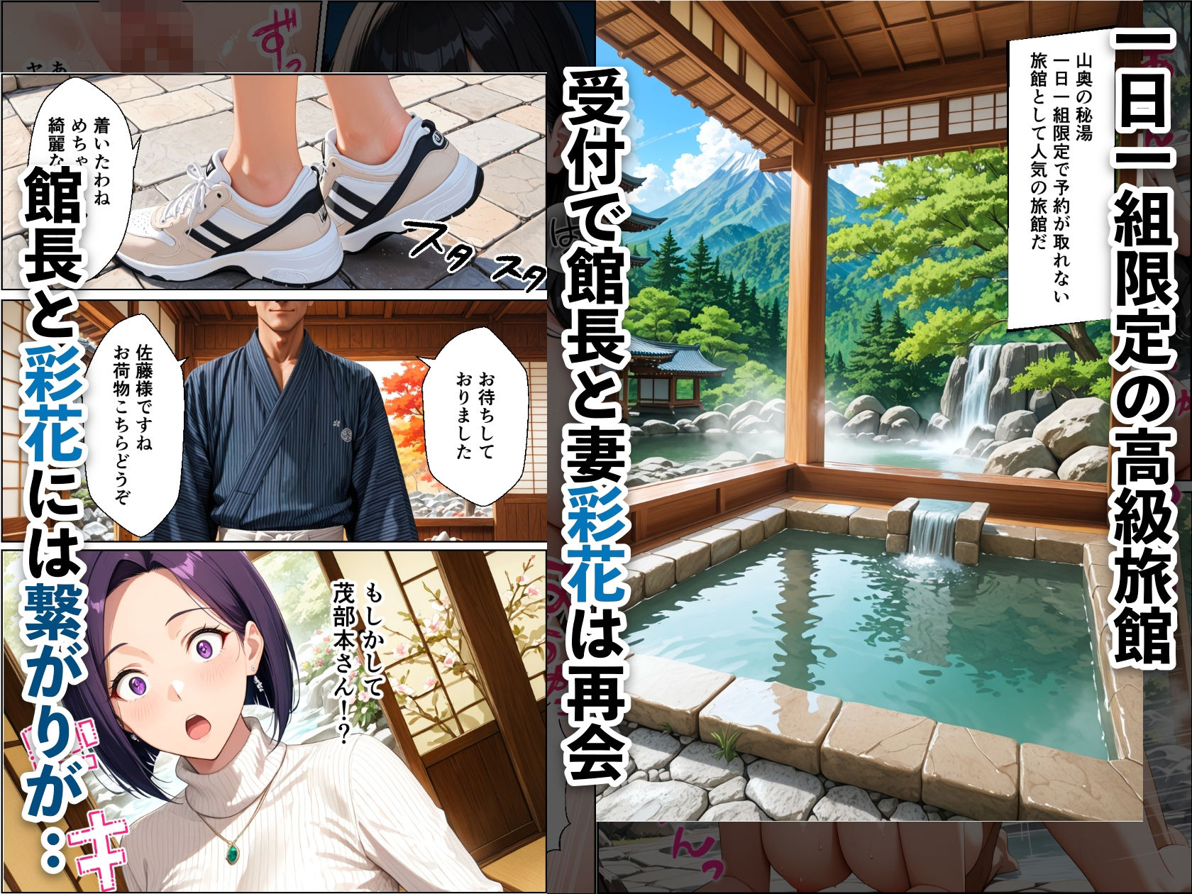 孕ませ温泉 〜元セフレの人妻と娘を堕とす温泉旅行〜