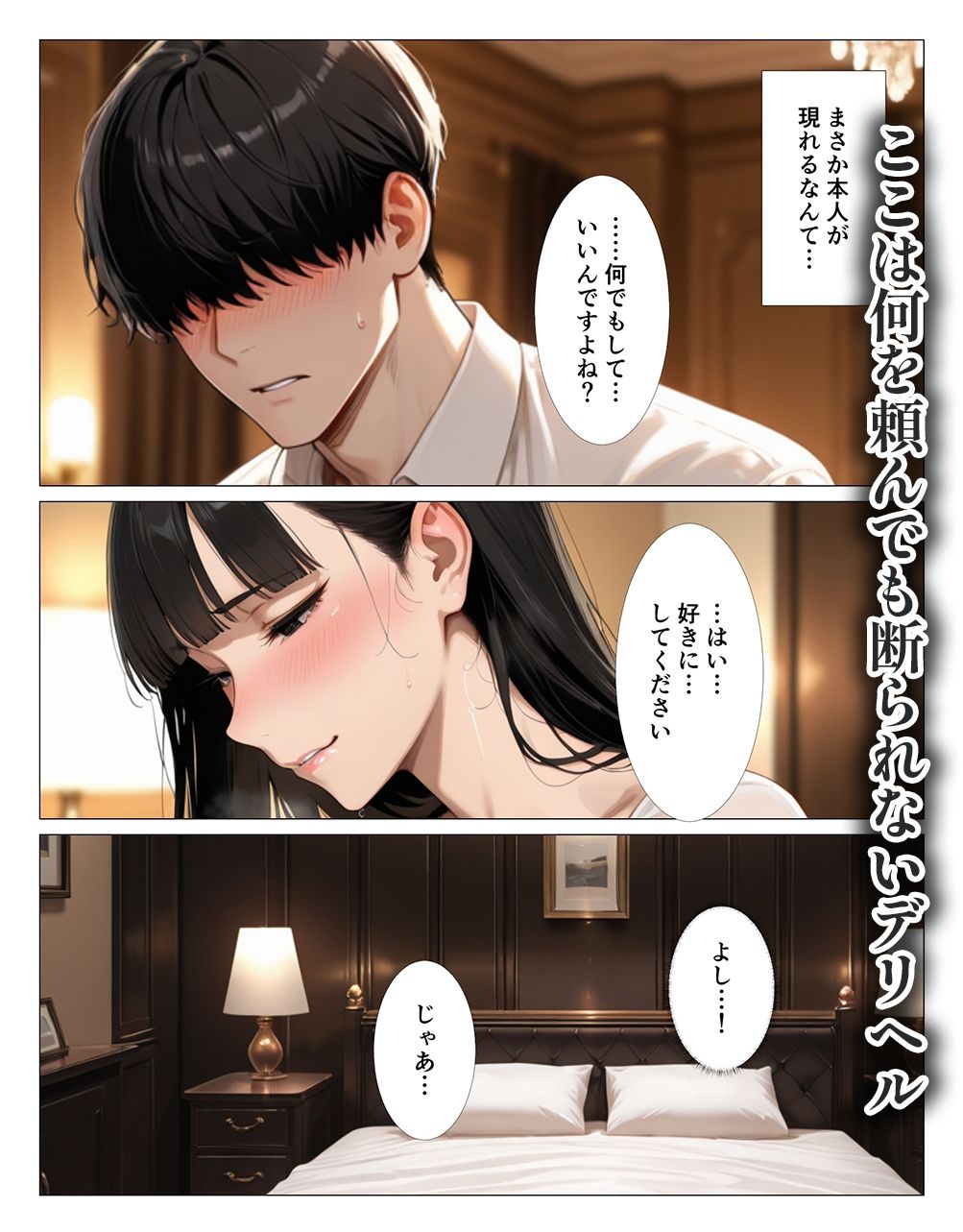 クール系上司がデリヘル嬢だったので爆乳吸って中出しした話