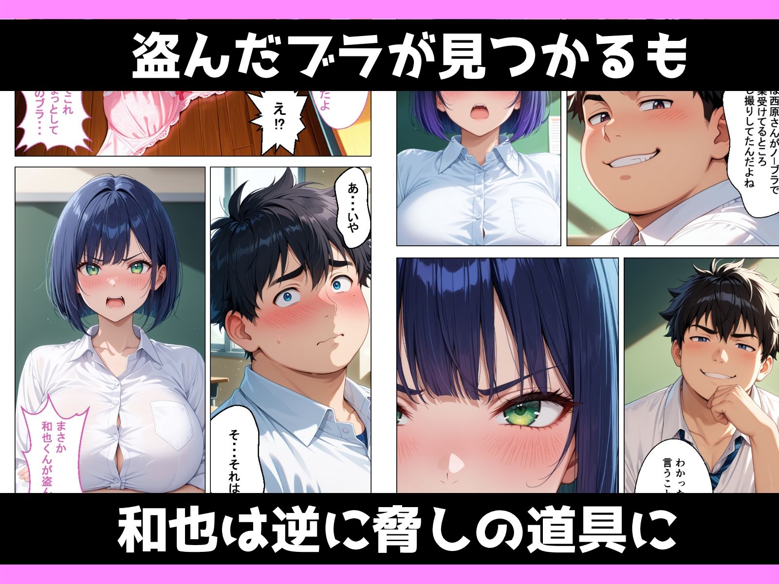 地味陰キャエリート巨乳がノーブラばれてメス堕ちさせられる話