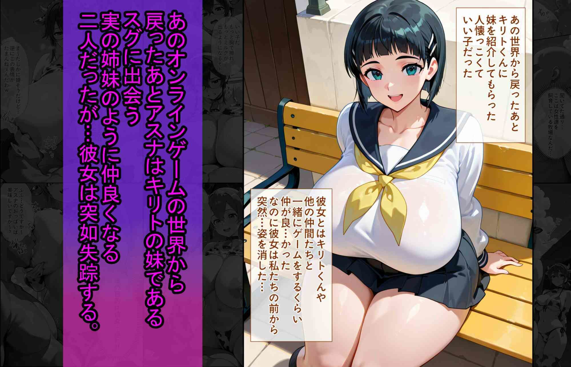 爆乳J●  シノンちゃんが巨根おじさんに寝取られる  話2