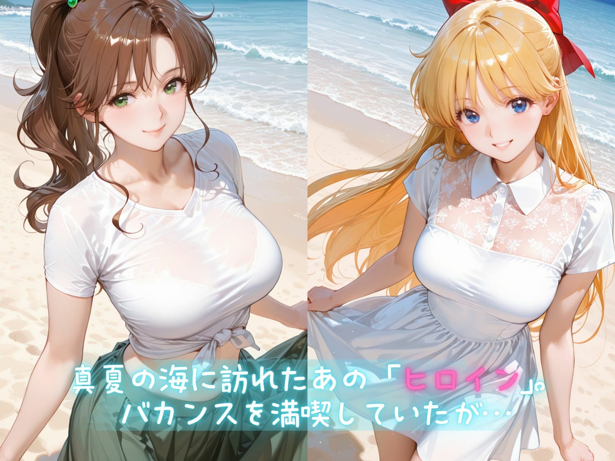 メス堕ちヒロイン  〜 ま●と＆み●こ 夏の海編 〜