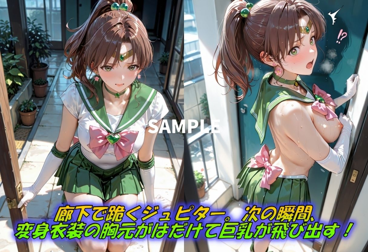 捕らわれた正義の巨乳ジュピター  搾乳機で連続絶頂！