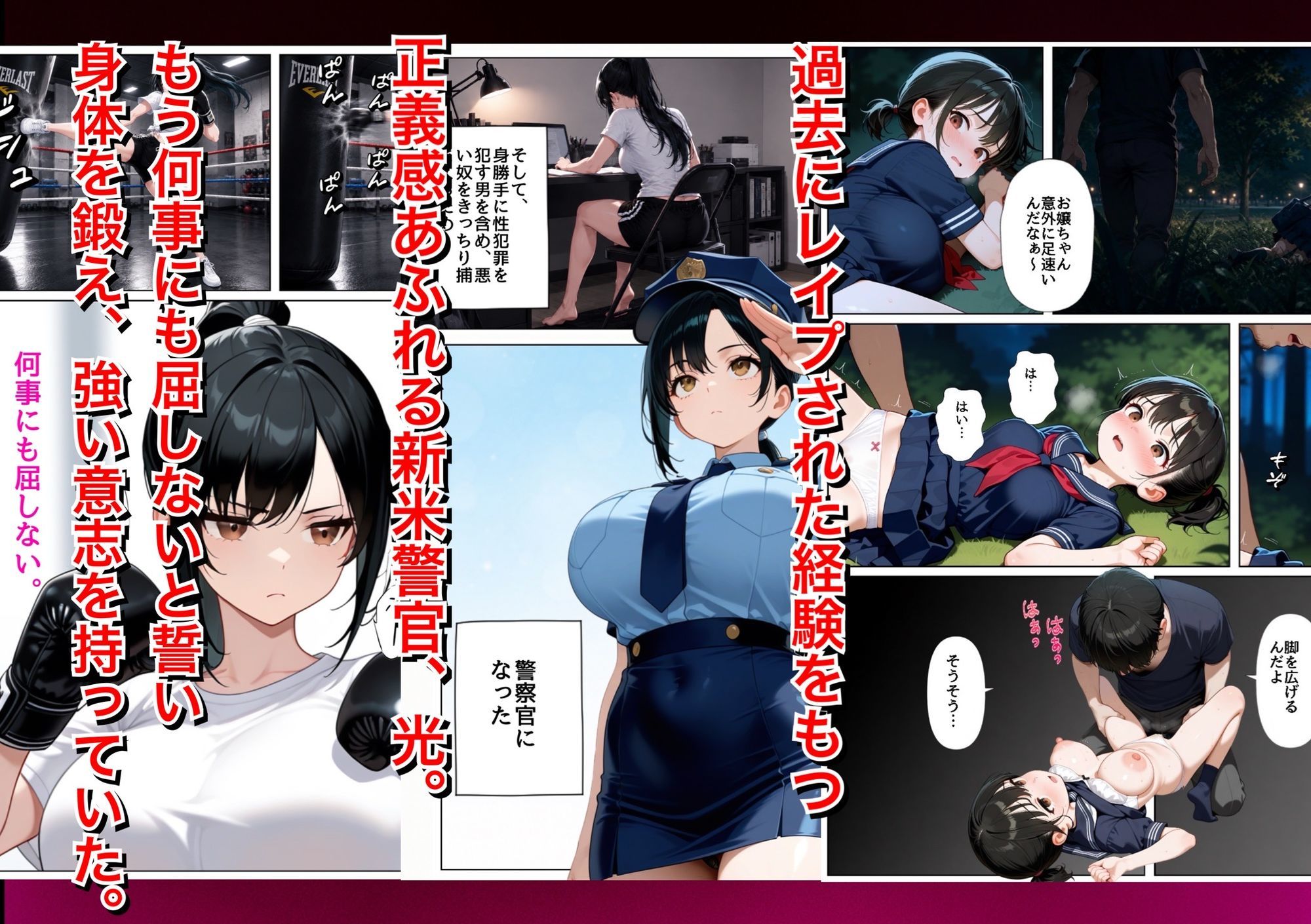 男嫌いな新卒警官を監×してマゾメス化させた結果