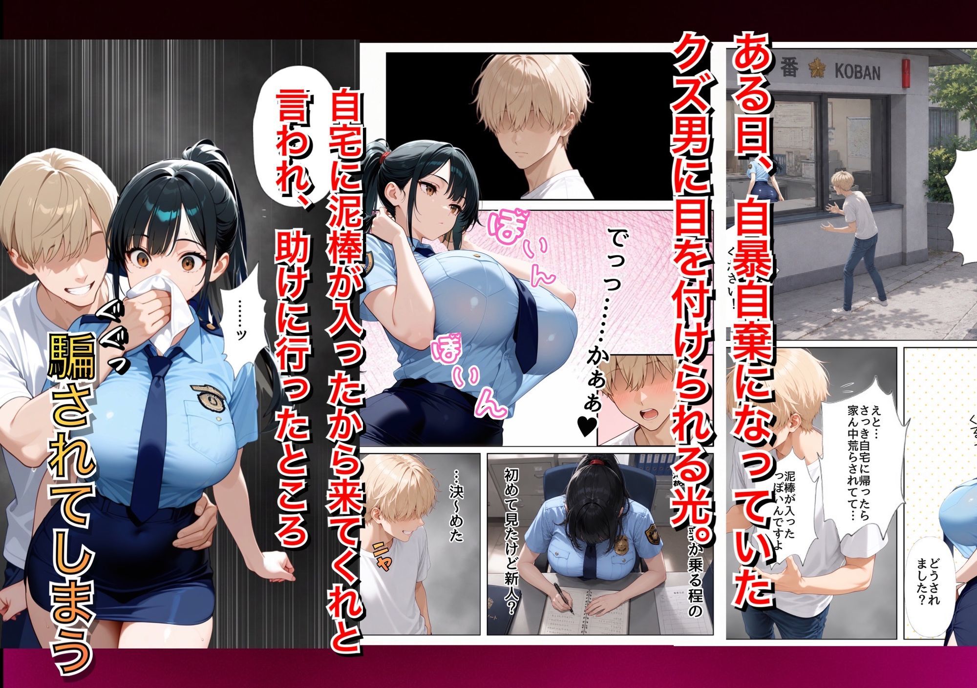 男嫌いな新卒警官を監×してマゾメス化させた結果