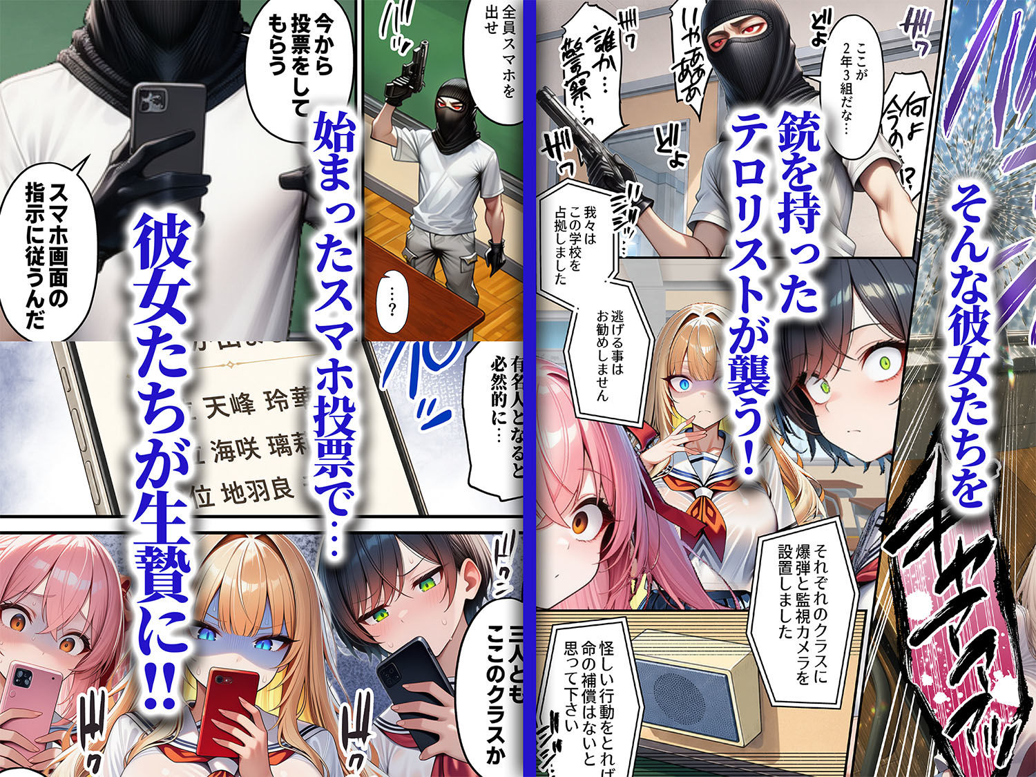 人質ライブ配信2 学園投票編 一軍女子がクラスのおもちゃ