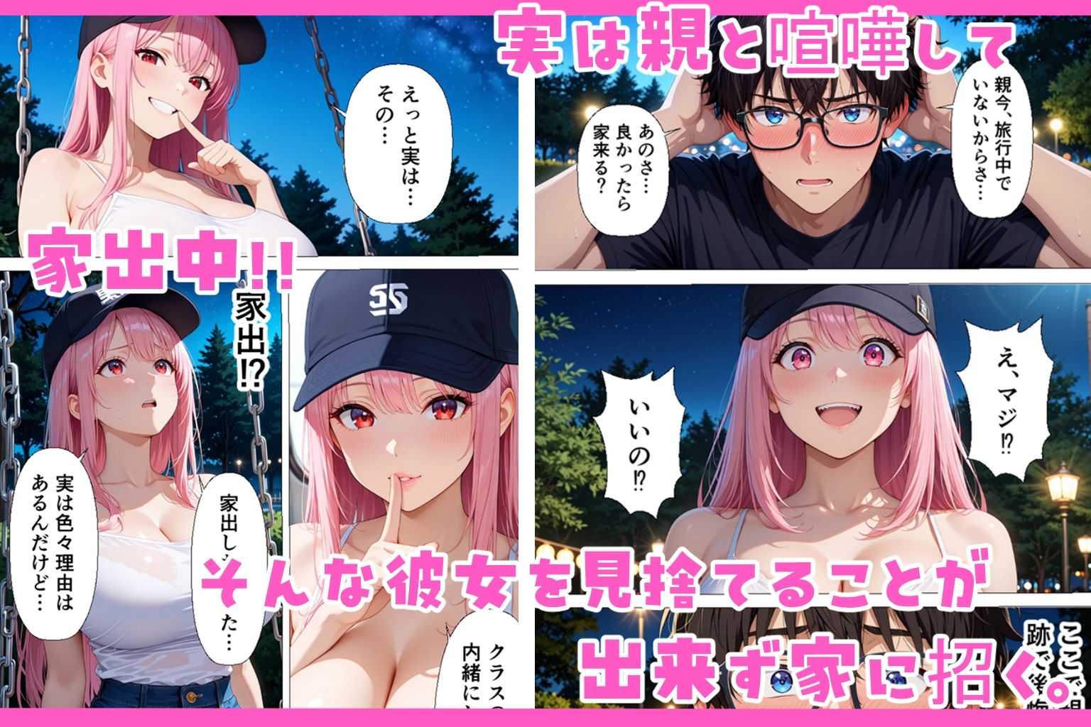 家出してきたギャル女子を家に泊めたら学校でも中出し種付けセックスをすることになった話。
