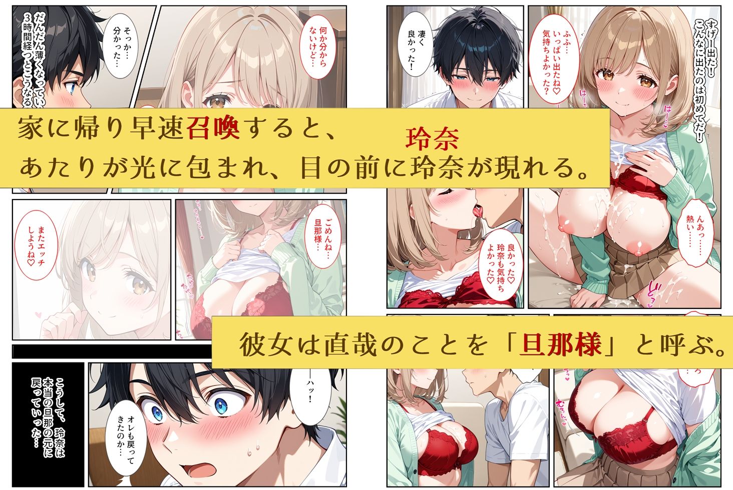 人妻ガチャ〜俺を旦那だと思い込む清楚な若妻を孕ませる〜