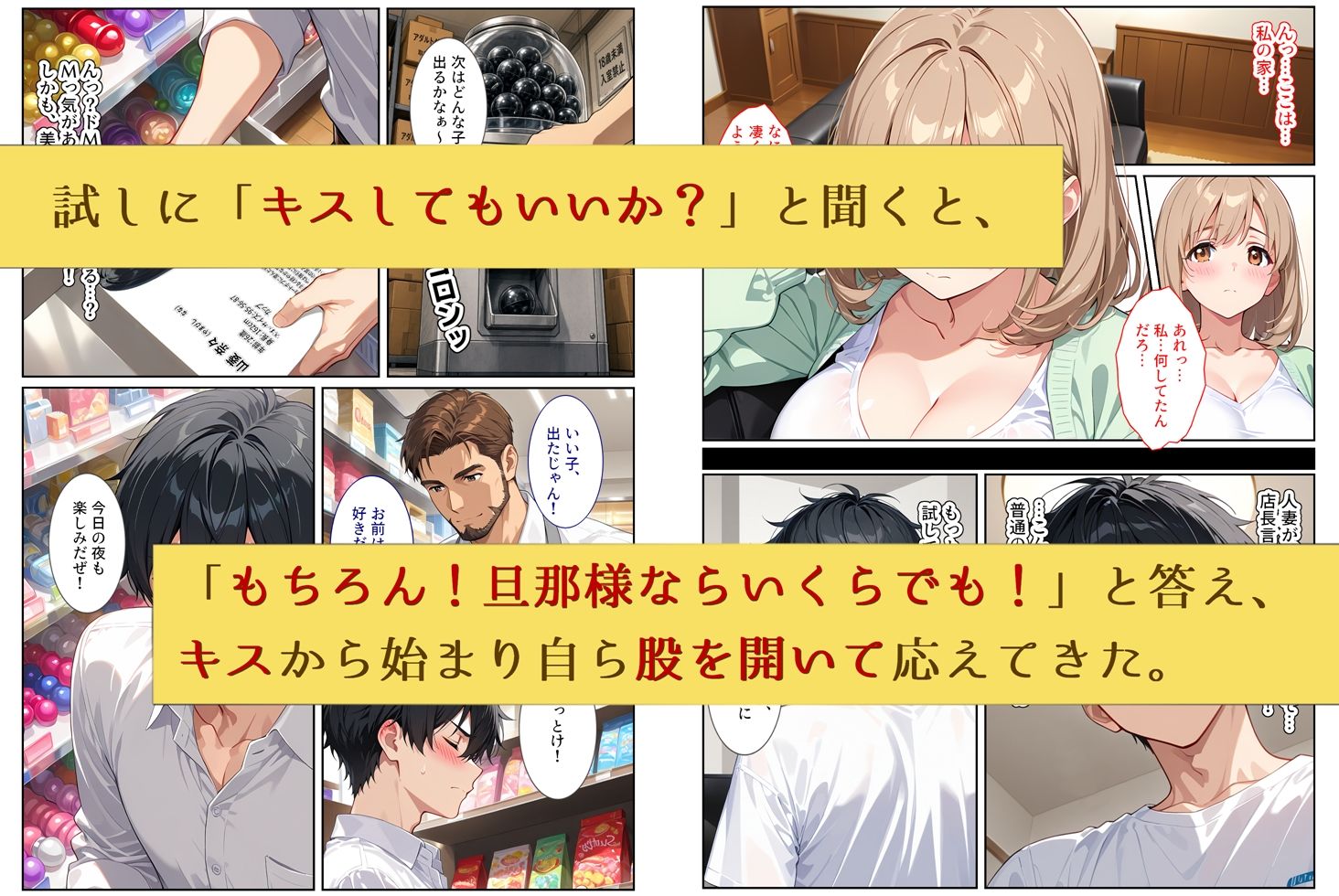 人妻ガチャ〜俺を旦那だと思い込む清楚な若妻を孕ませる〜