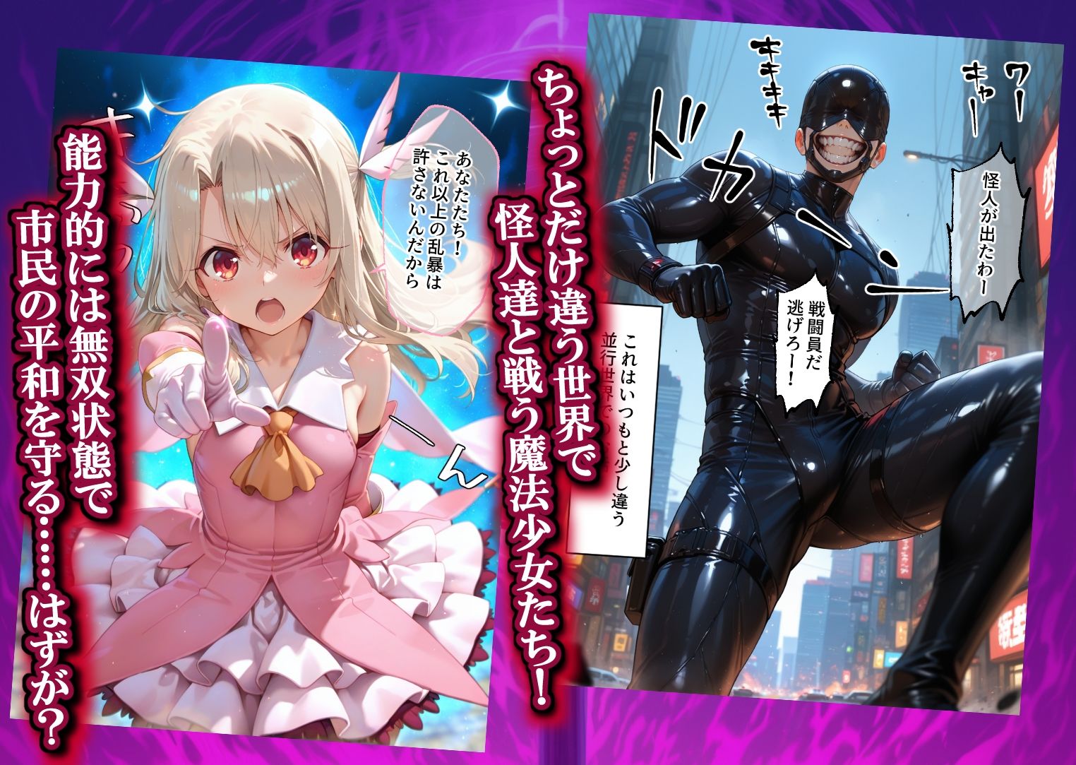 魔法少女  闇落ち  敗北ルートもう戻れない  繰り返される凌●と快楽で嫌なはずなのに…
