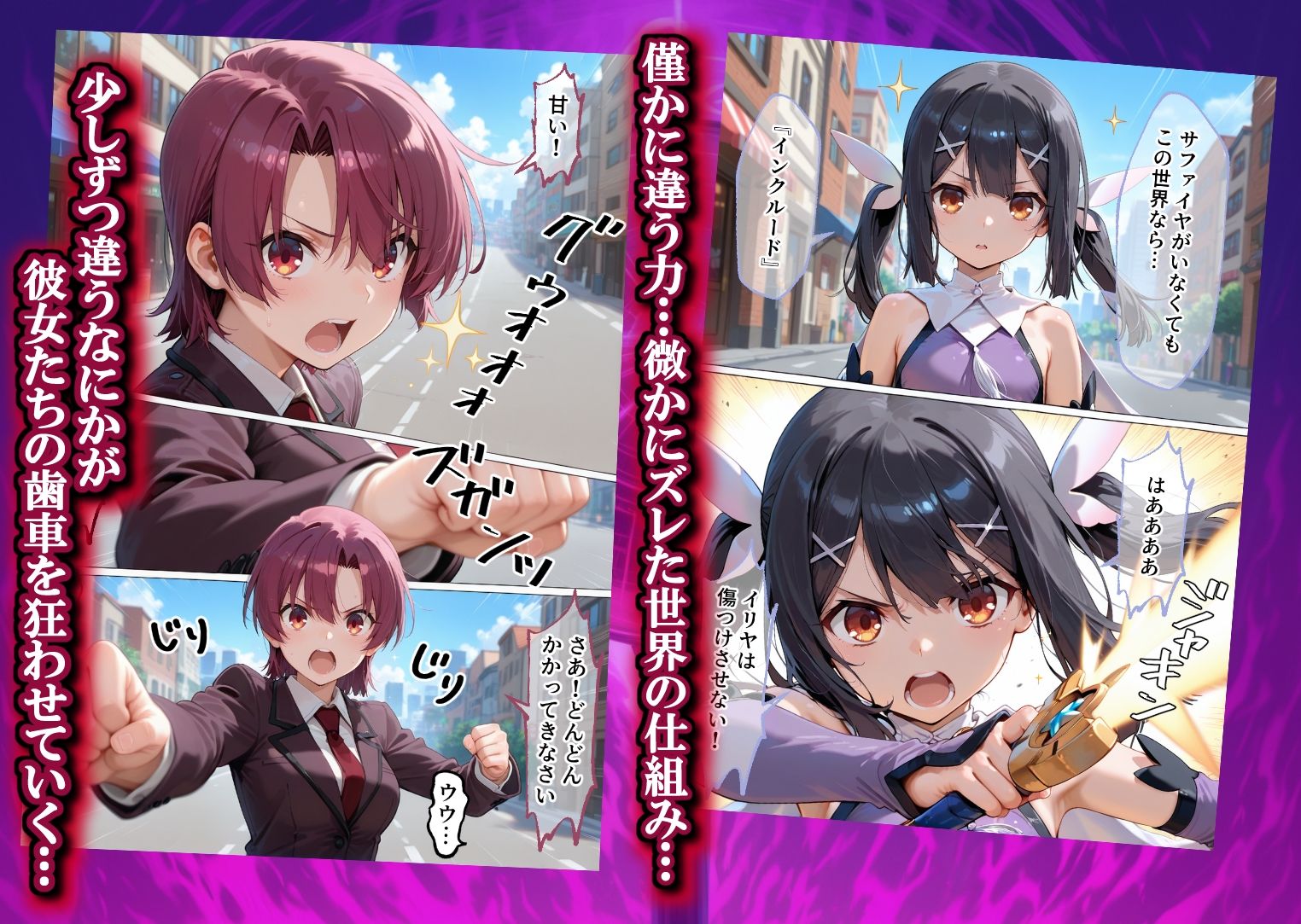 魔法少女  闇落ち  敗北ルートもう戻れない  繰り返される凌●と快楽で嫌なはずなのに…