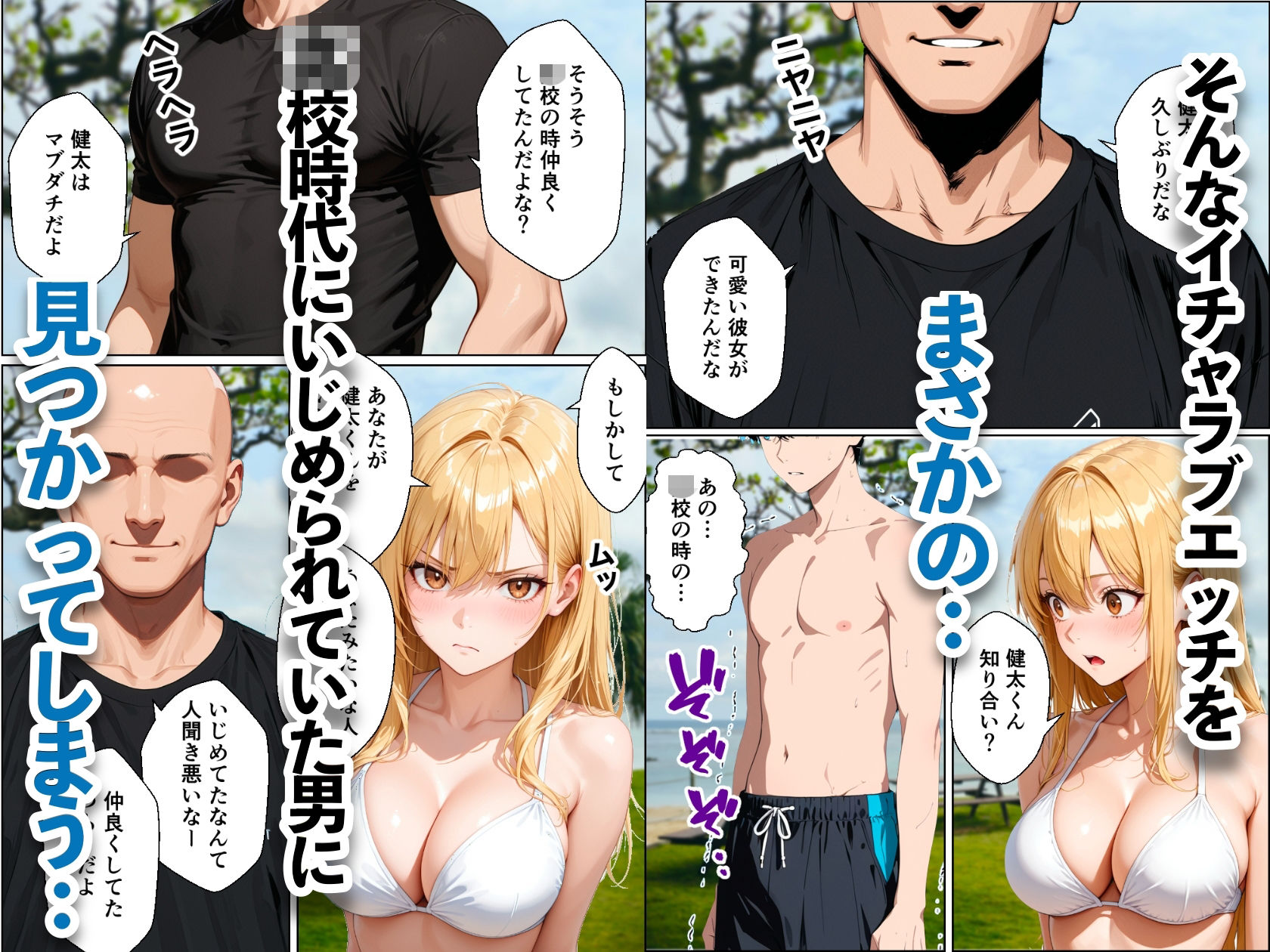 水着デート中の大好きな彼女を目の前で寝取られた話