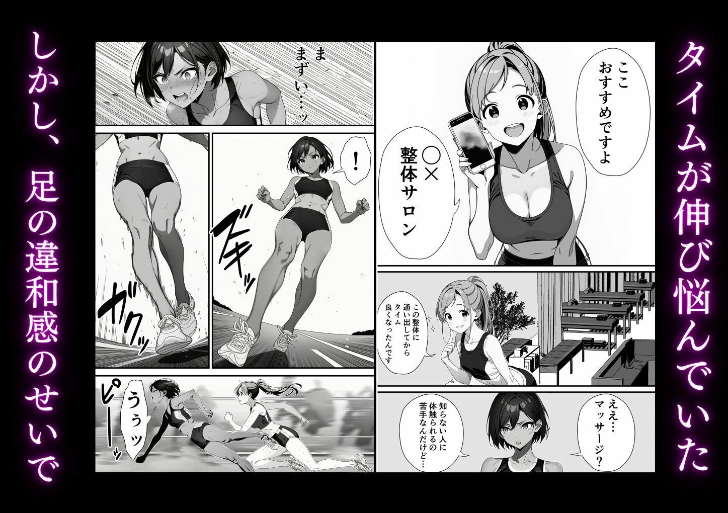 陸上部のエースが媚薬マッサージ屋で生ハメセックスする話