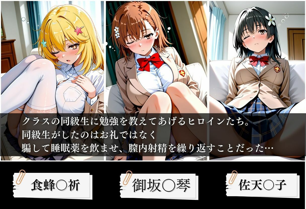 クラスの子に睡眠薬入れて種付けセックスした話 〜とある科学の超〇磁砲編〜