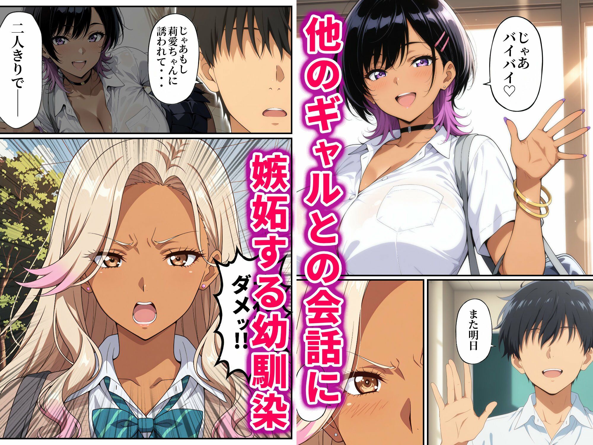 他の女と話してるだけで嫉妬してくるむっちりギャルとモーレツセックスした話