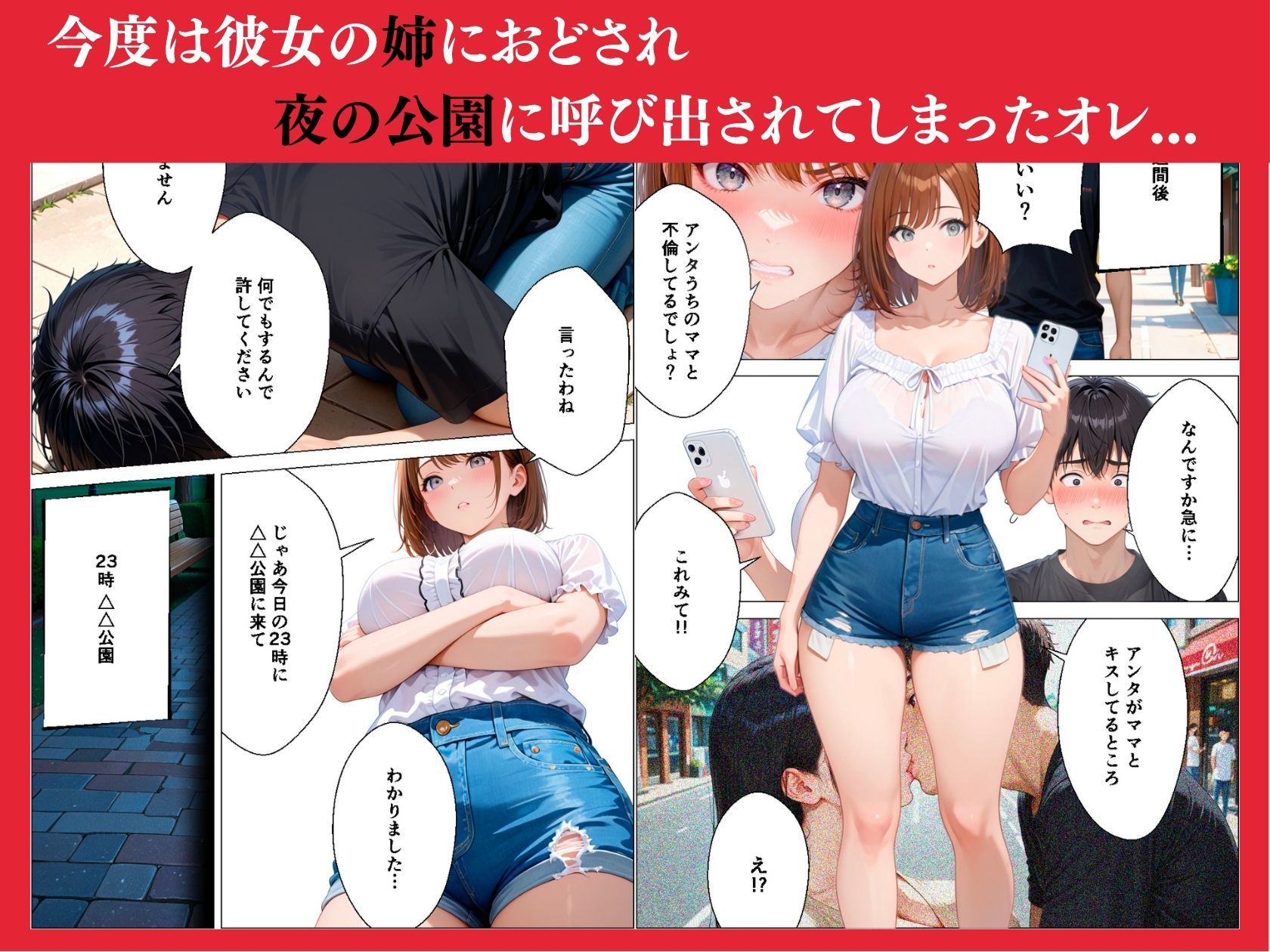 彼女の姉 妹 母が欲求不満だったので生ハメセックスしたらとんでも展開でした