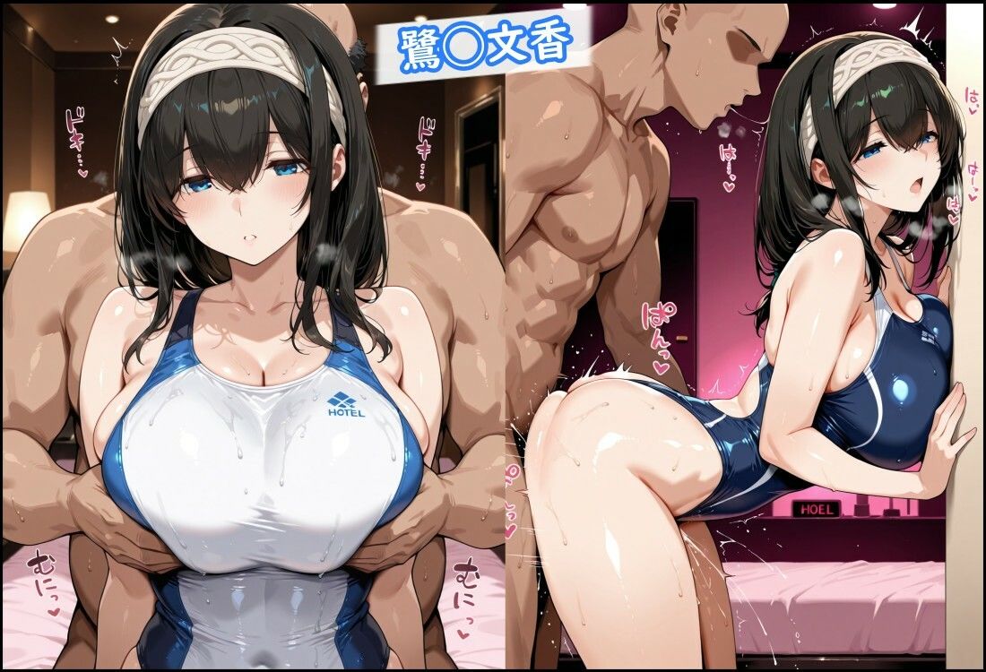 競泳水着のシンデレラアイドル3人、種付けおじさんに堕ちる