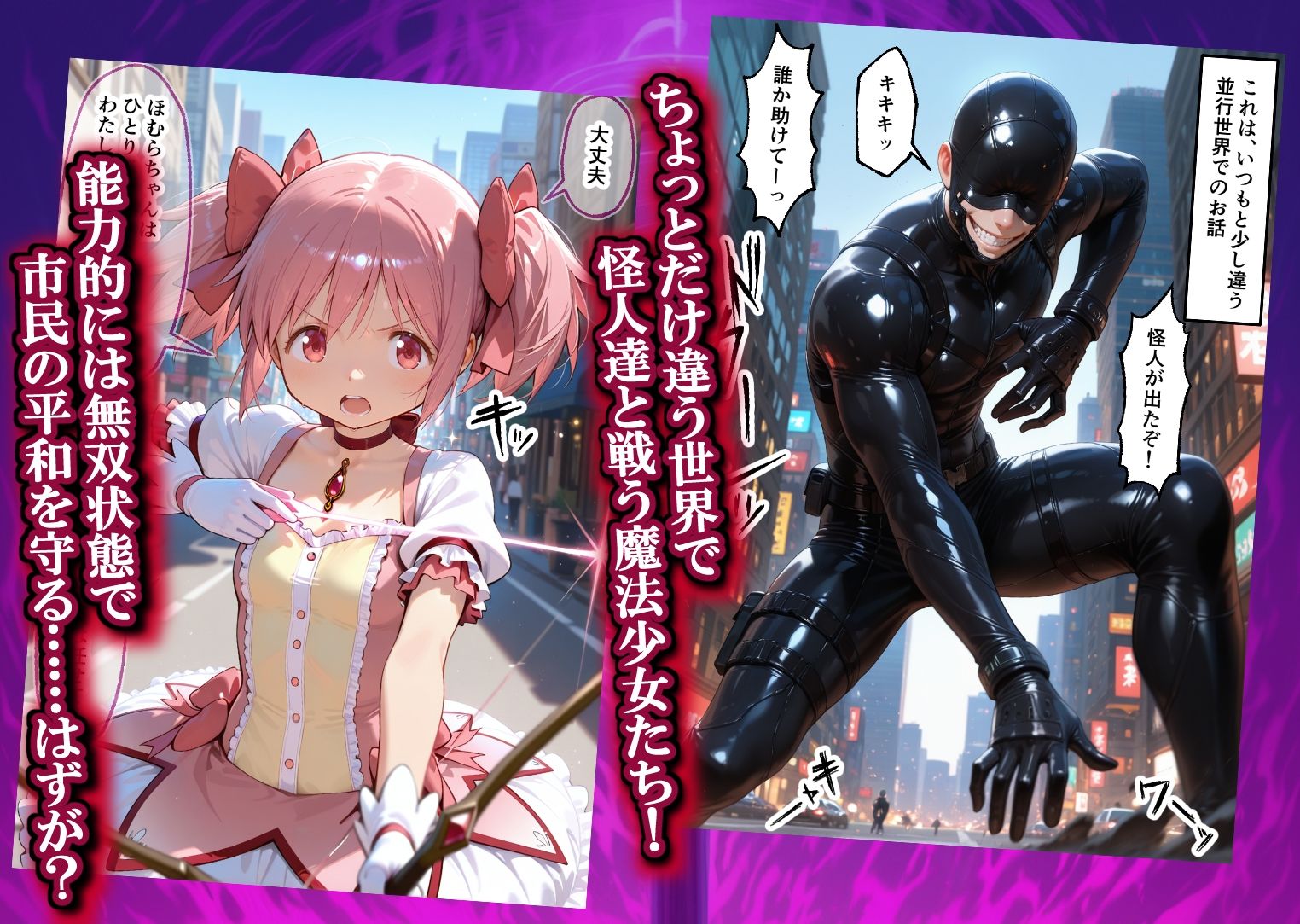 魔法少女 闇落ち 敗北ルートもう戻れない 繰り返される凌●と快楽で嫌なはずなのに…まど〇ギ編