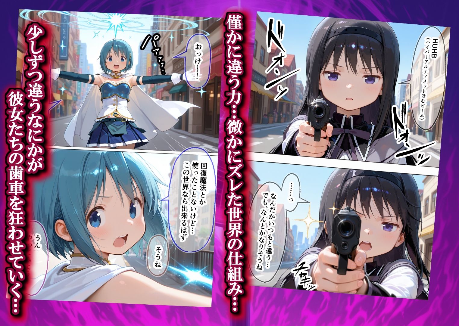 魔法少女 闇落ち 敗北ルートもう戻れない 繰り返される凌●と快楽で嫌なはずなのに…まど〇ギ編