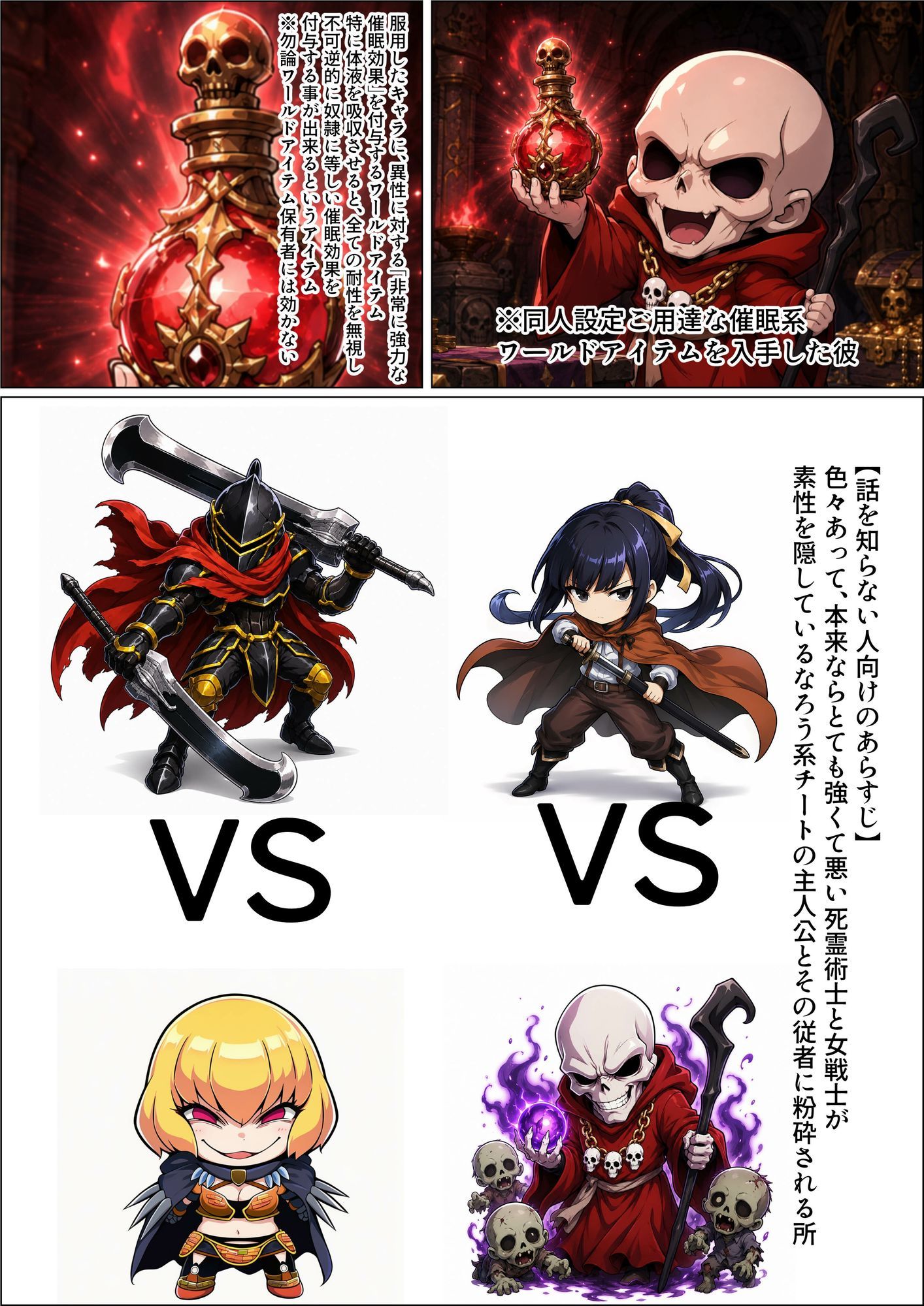 強キャラ美女がアイテムで魅了されて格下に寝取られる話