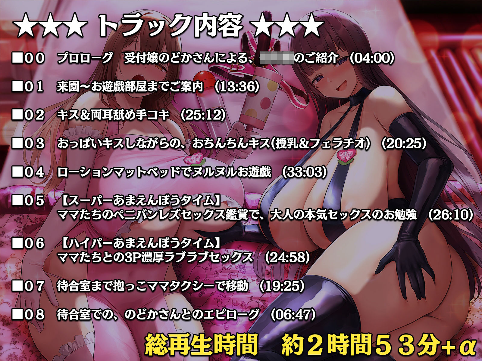 大人赤ちゃんのためのエッチな○○園 甘園房 ゆかりママ＆しおりママ 〜Wママハーレムコースでアメとムチ大作戦〜